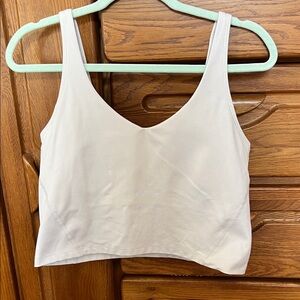 Gilly Hicks Cream Cropped Tank Top